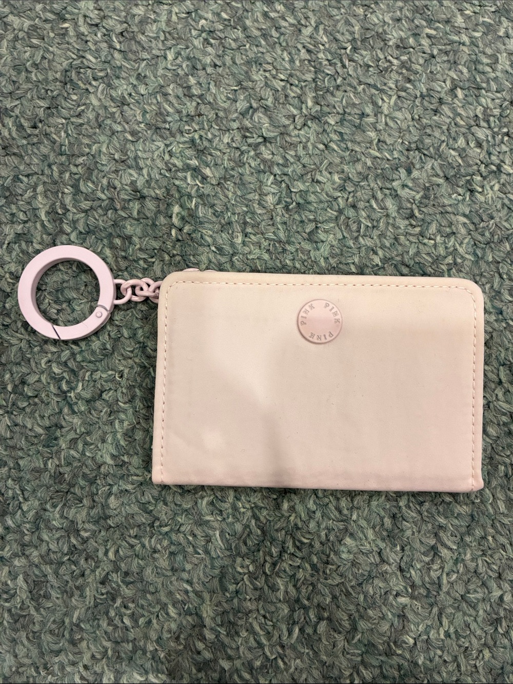 PINK Victoria's Secret Light Pink Key & Card Holder